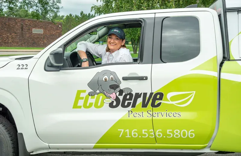Eco Serve Technician in truck